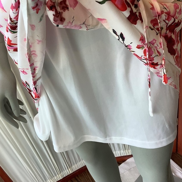 Magnolia Boutique Lined Sundress Cinched Waist V-Neck Rose Pattern NWT Small - Picture 7 of 10